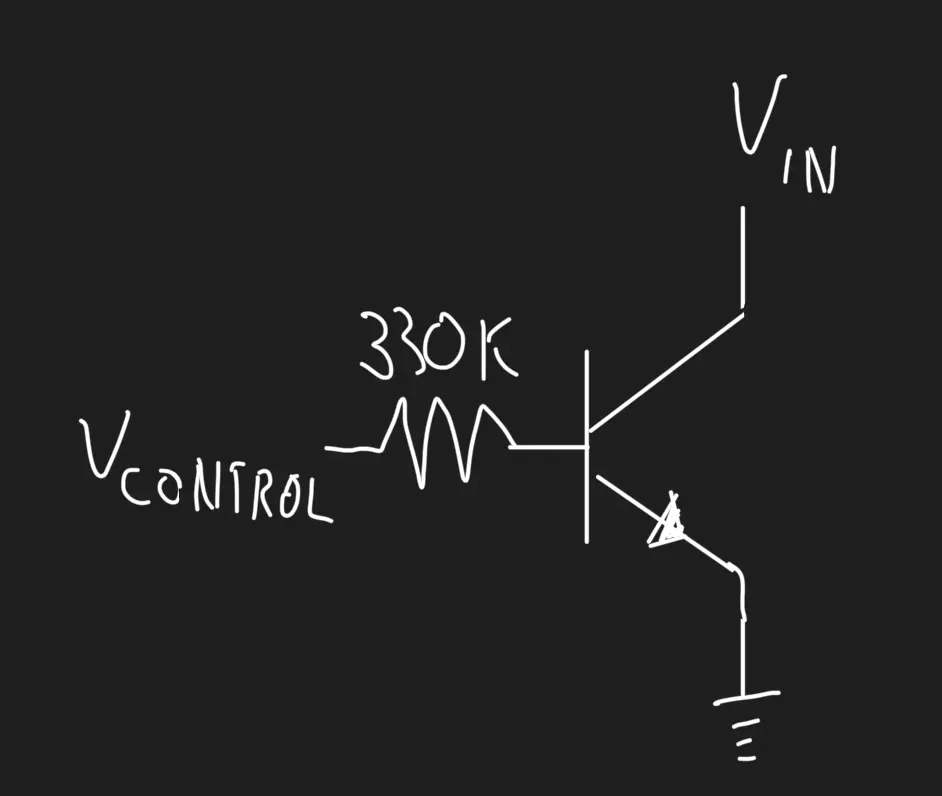 Single-transistor VCA circuit