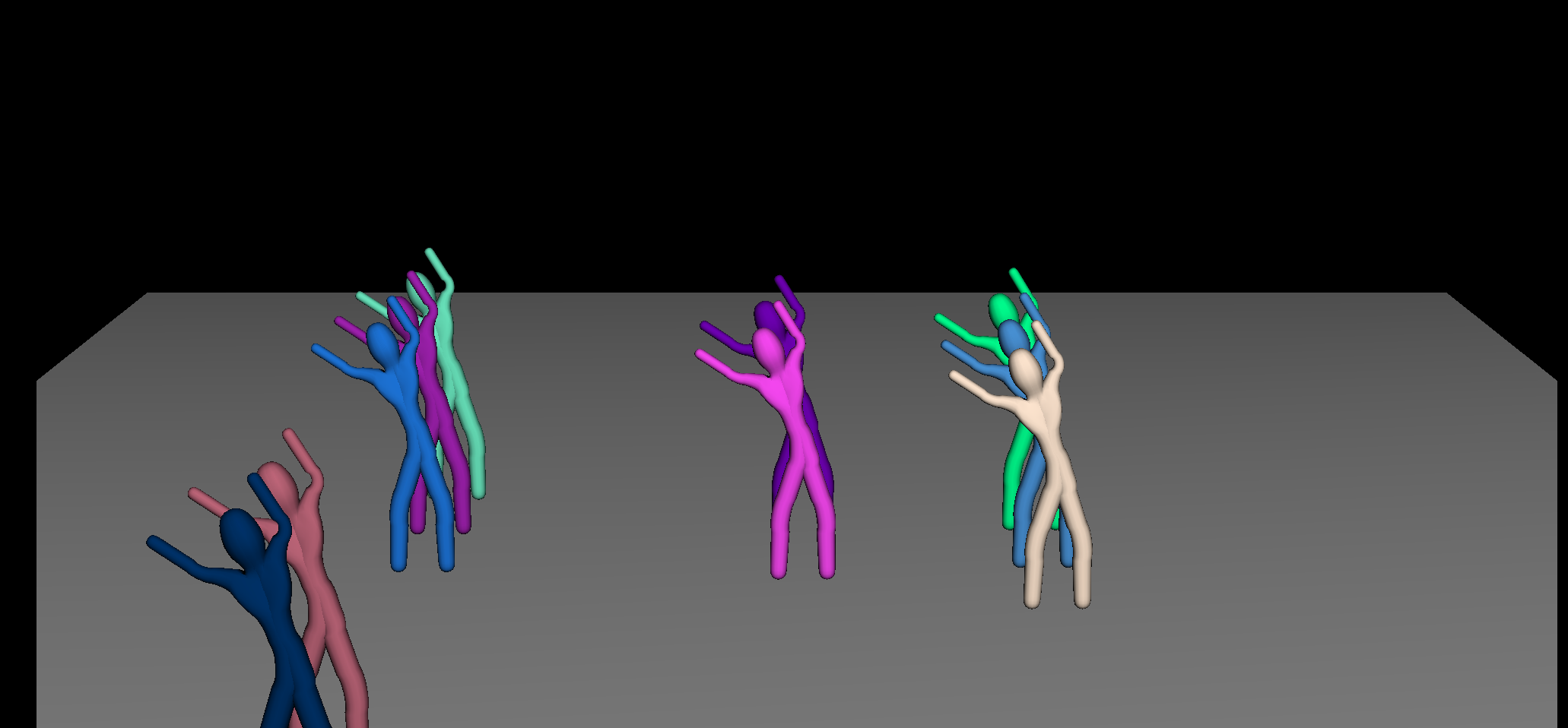 dancing stick figures
